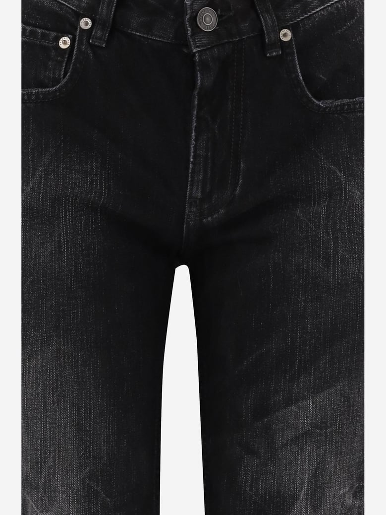wide-leg cotton denim trousers by Selfnex