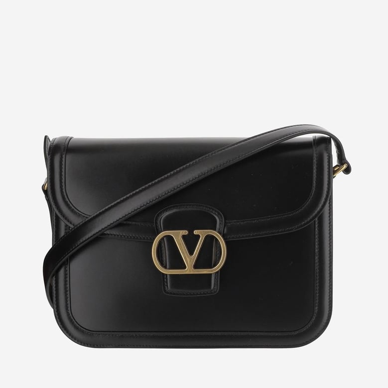 calfskin shoulder bag with vlogo detail by Selfnex