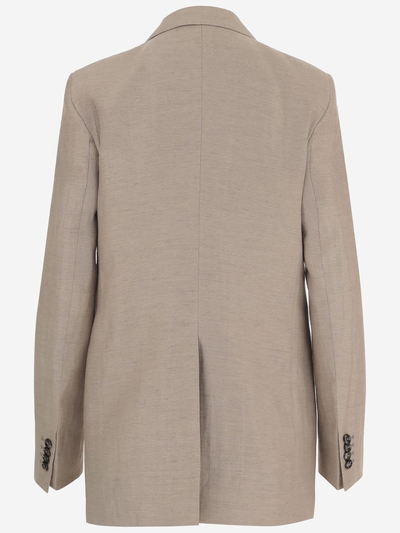 linen and cotton blend jacket by Selfnex
