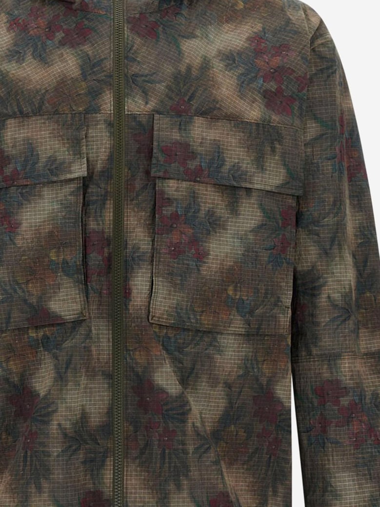parka ripstop tropical print by Selfnex