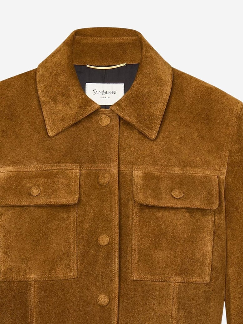 short suede jacket by Selfnex