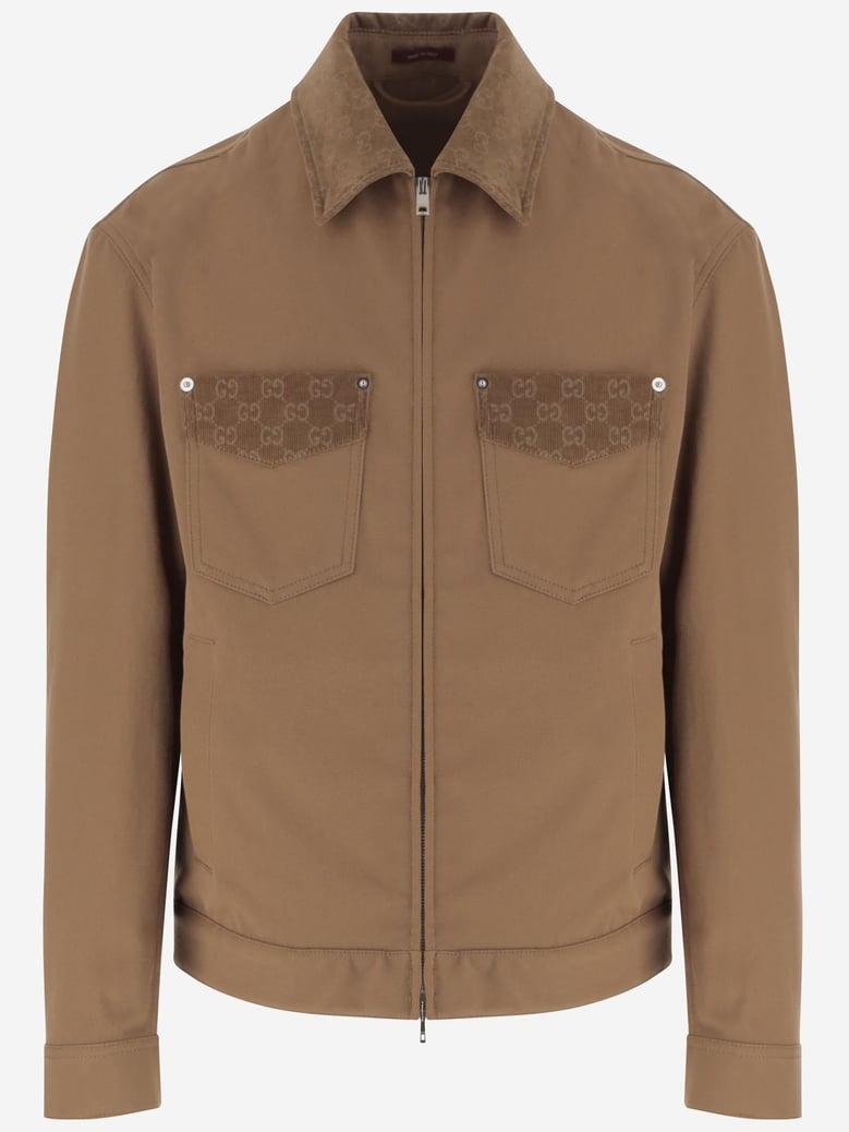 cotton jacket with gg details by Selfnex