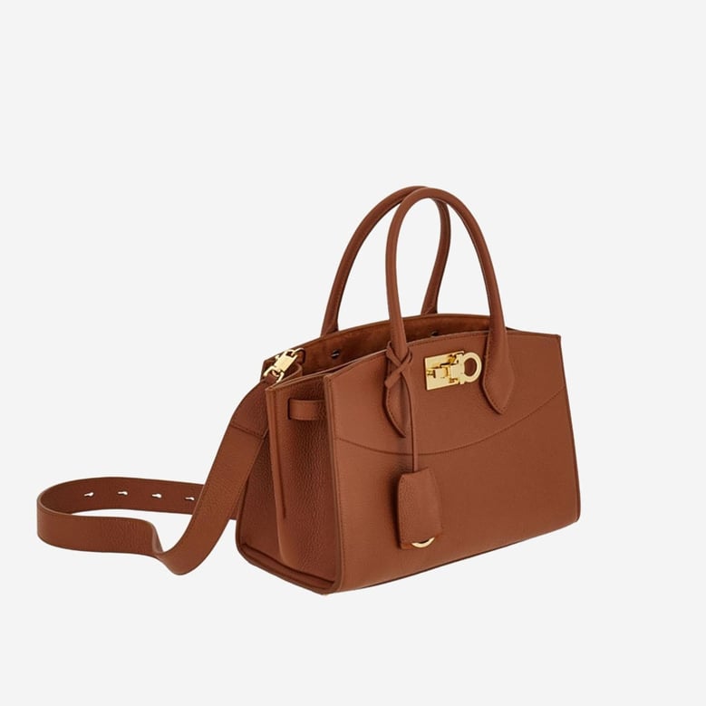 leather handbag brown by Selfnex