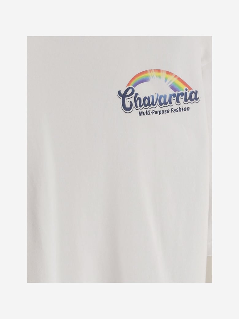 cotton t-shirt with rainbow print by Selfnex