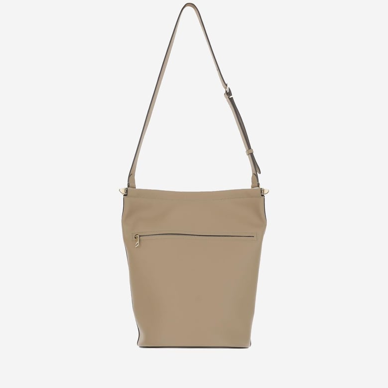 small leather bucket bag by Selfnex