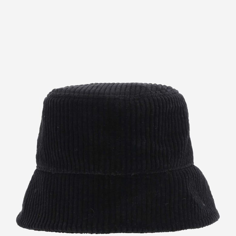 bucket hat cotton velvet black by Selfnex