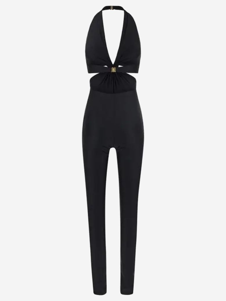 american neckline jumpsuit by Selfnex