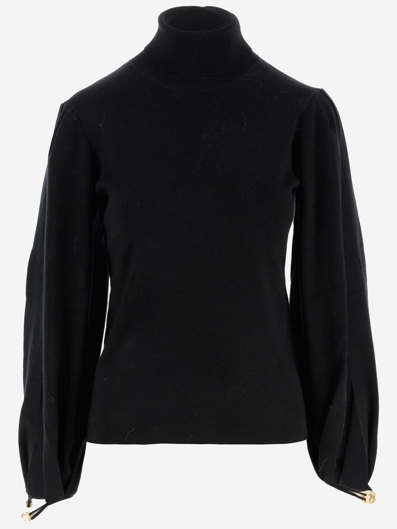 pullover wool-blend black by Selfnex