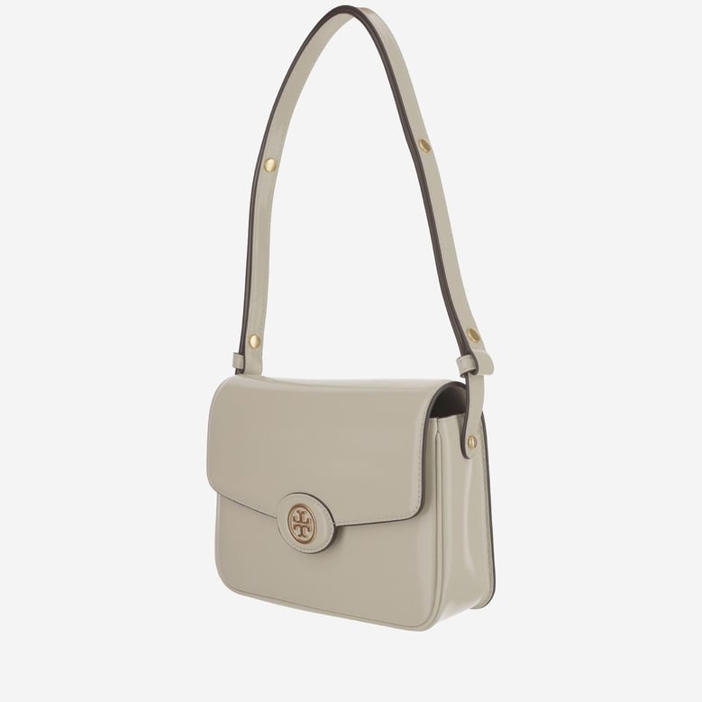 glossy leather shoulder bag by Selfnex