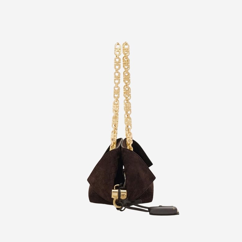 suede shoulder bag by Selfnex