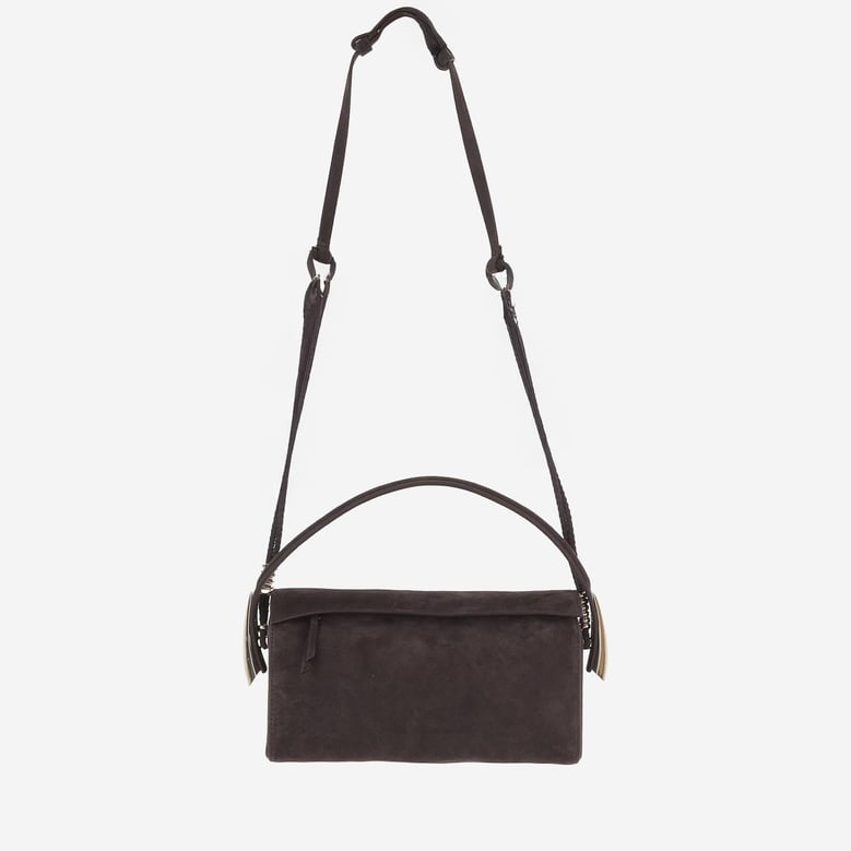 suede top-handle shoulder bag by Selfnex