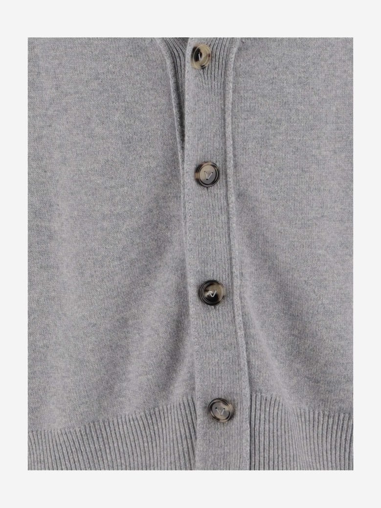 cashmere blend cardigan with v-neck by Selfnex