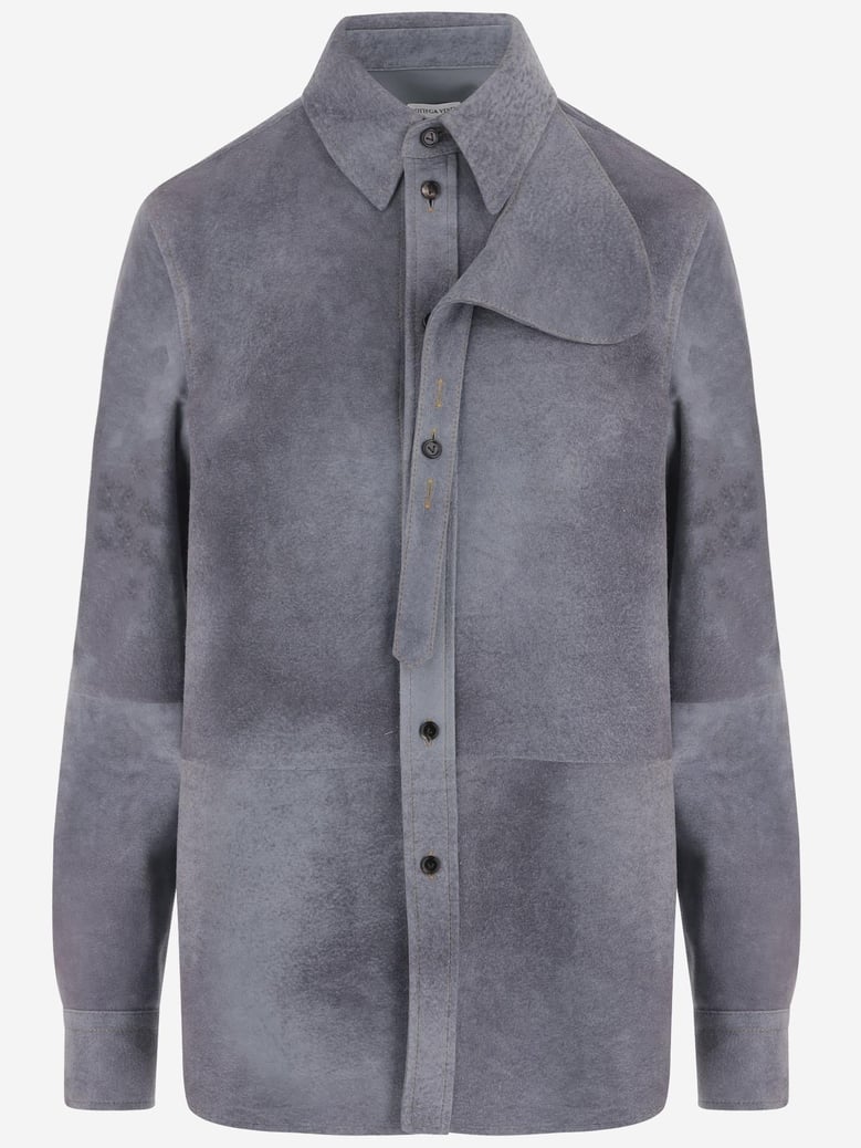 shirt in suede with graduated effect by Selfnex
