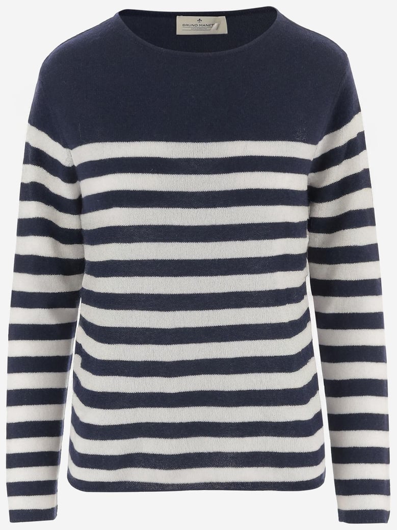 cashmere sweater with striped pattern by Selfnex