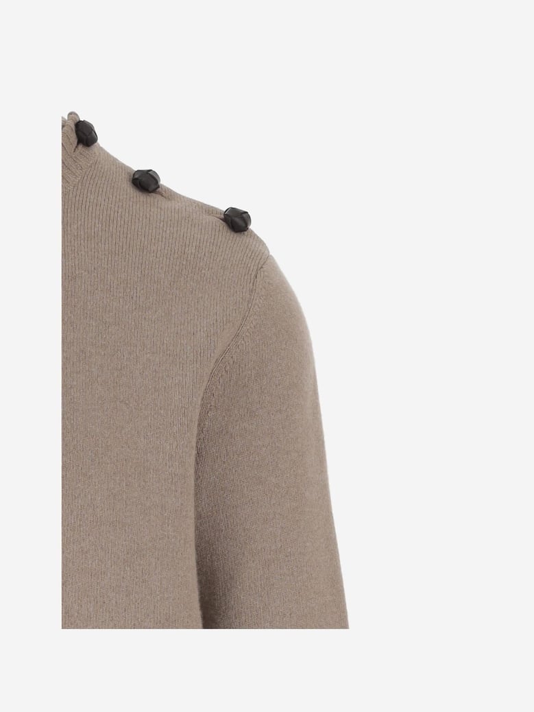 wool sweater with zip and pocket by Selfnex