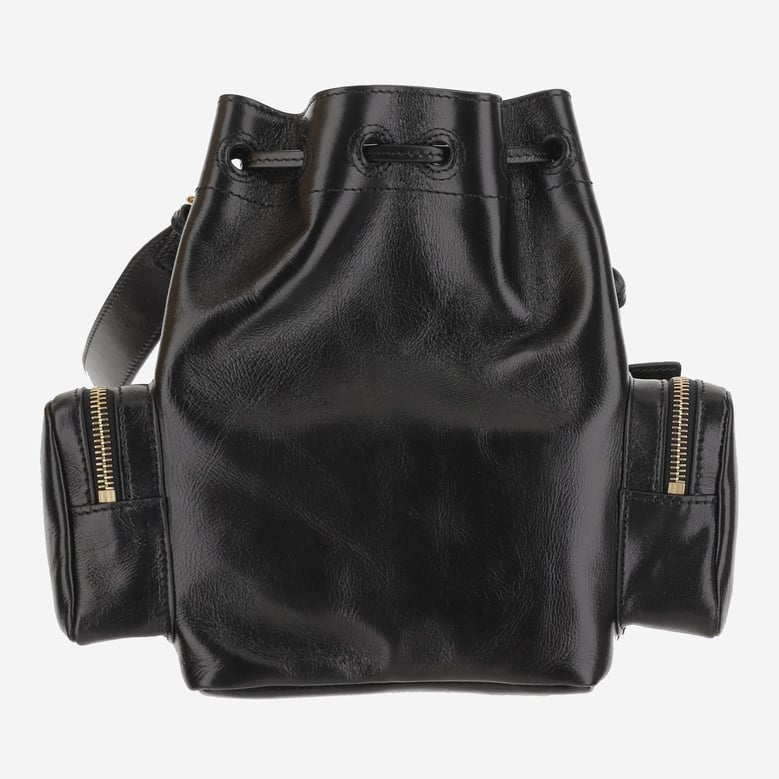 shiny leather shoulder bag by Selfnex