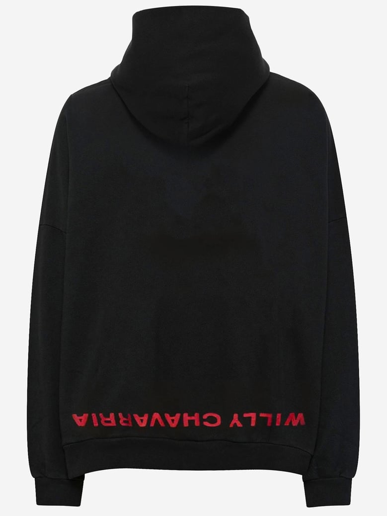 cotton sweatshirt black by Selfnex