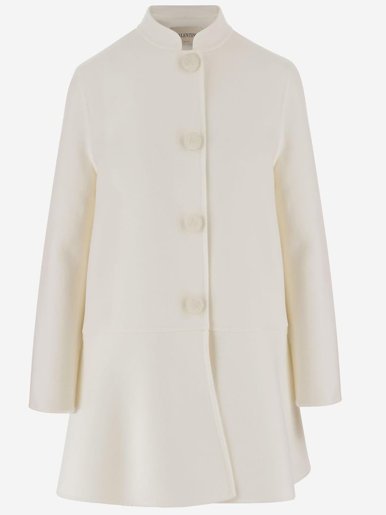 virgin wool and cashmere coat by Selfnex