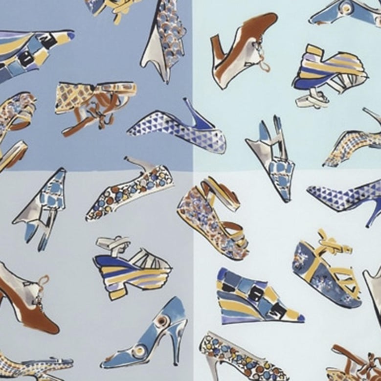 silk scarf with genio print by Selfnex