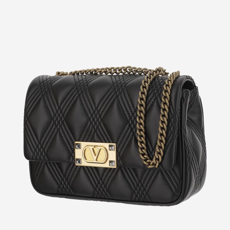 quilted nappa shoulder bag by Selfnex
