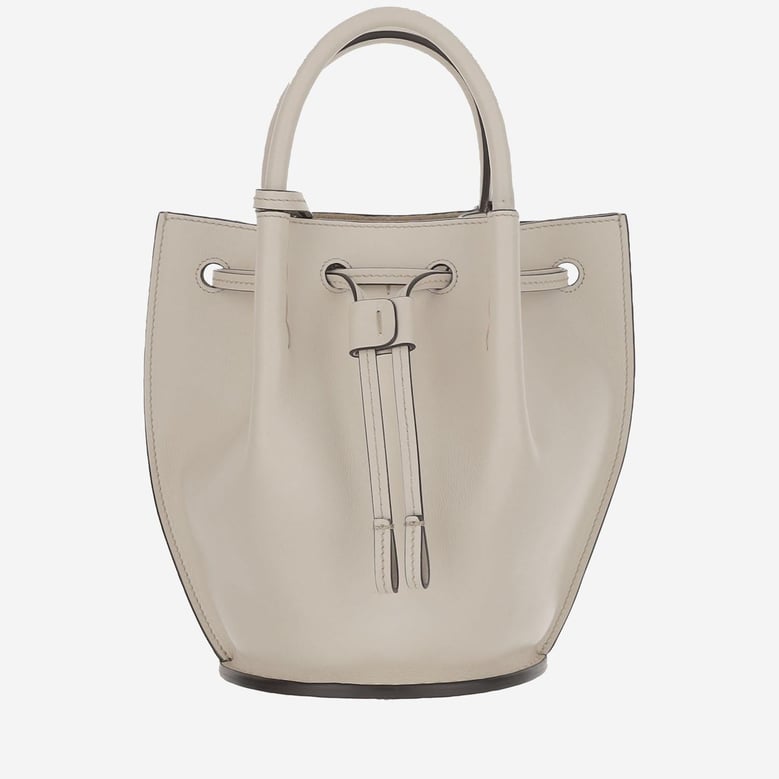 small leather bucket bag by Selfnex