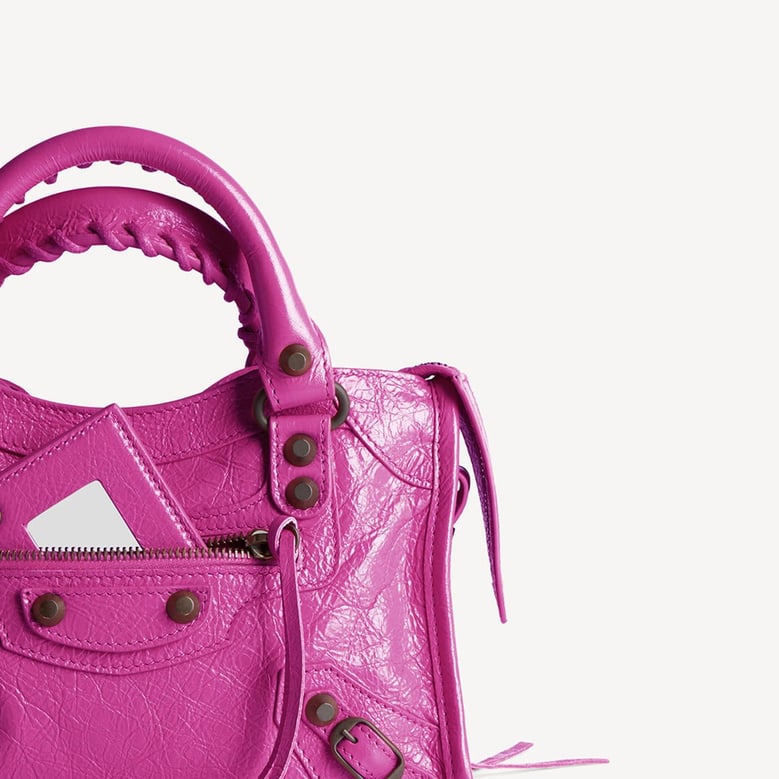 mini le city bag fuchsia lambskin by Selfnex