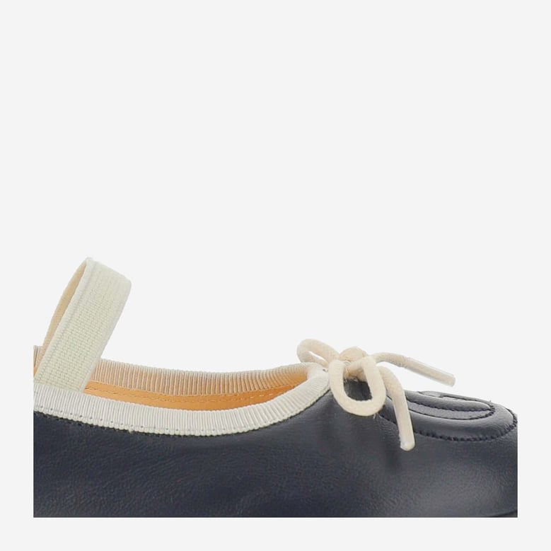 ballet flats lambskin navy by Selfnex