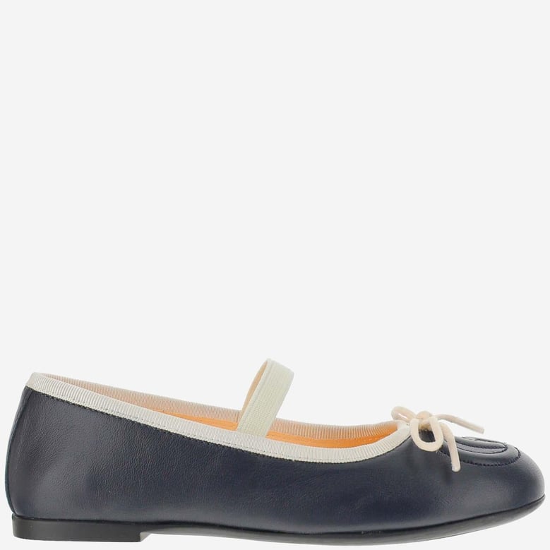 ballet flats lambskin navy by Selfnex