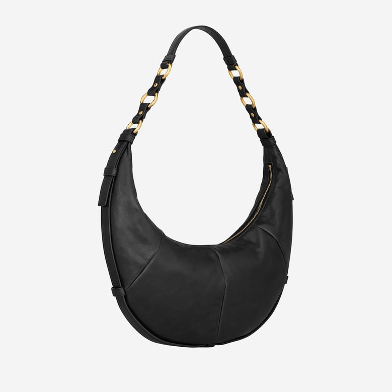 hobo bag leather black by Selfnex