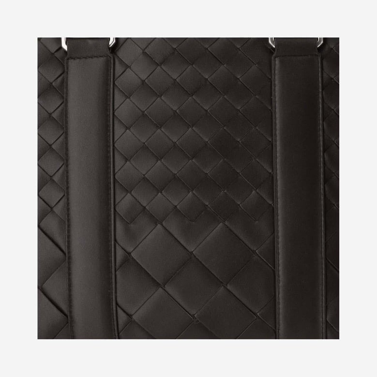 slim woven calfskin business bag by Selfnex