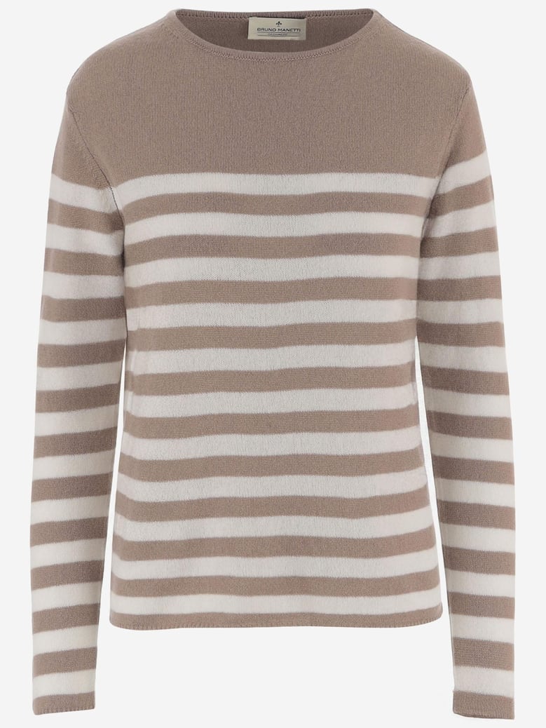 cashmere sweater with striped pattern by Selfnex