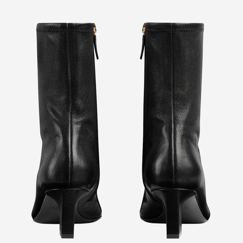 ankle boots leather black by Selfnex