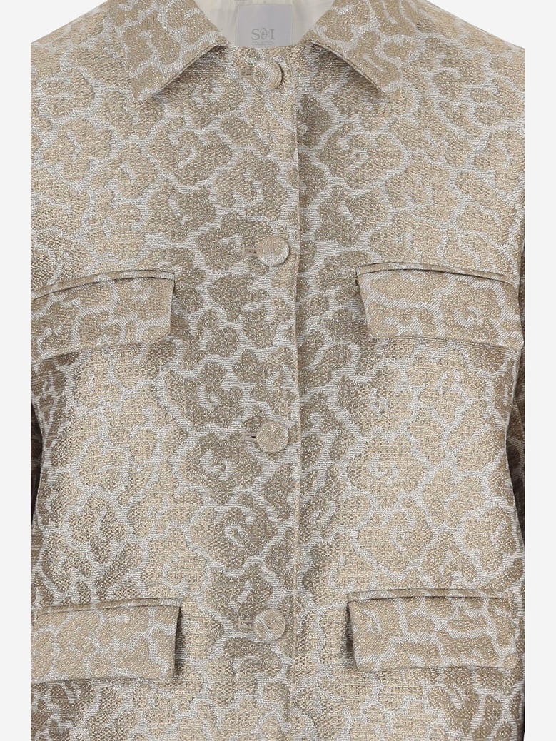 graphic pattern jacket by Selfnex