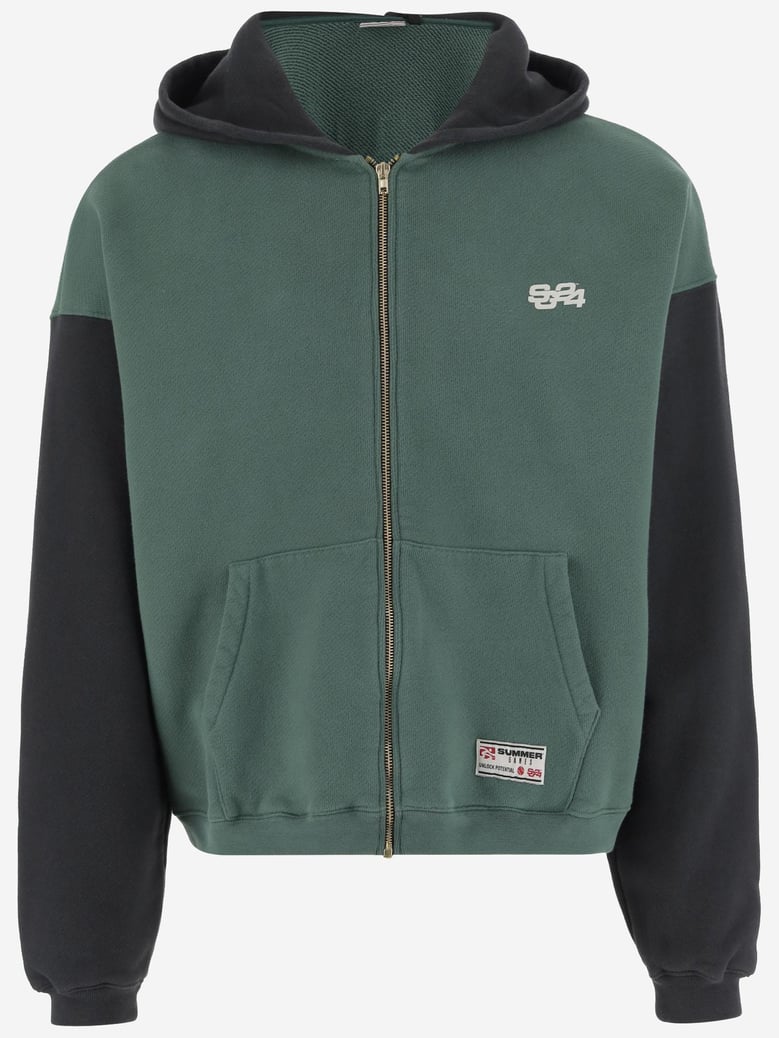 logo cotton sweatshirt by Selfnex