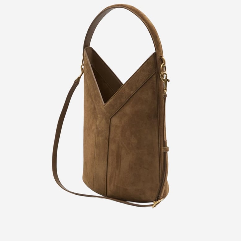 y bucket bag in suede by Selfnex