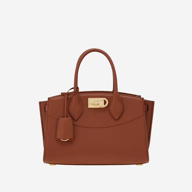 leather handbag brown by Selfnex