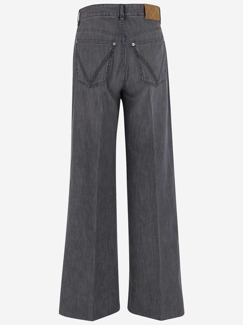 cotton denim jeans in black by Selfnex