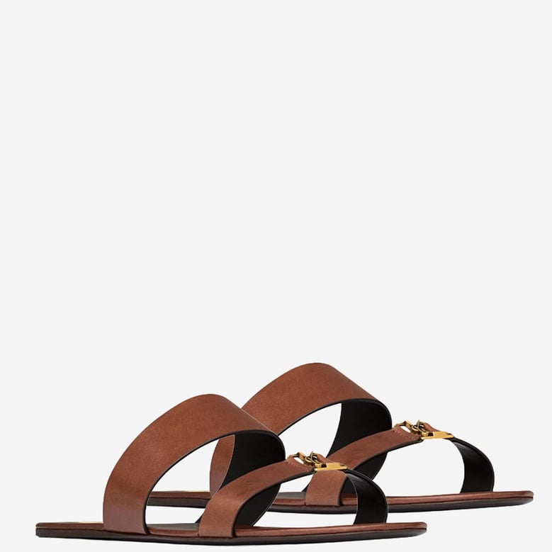 leather sandals babylone brown by Selfnex