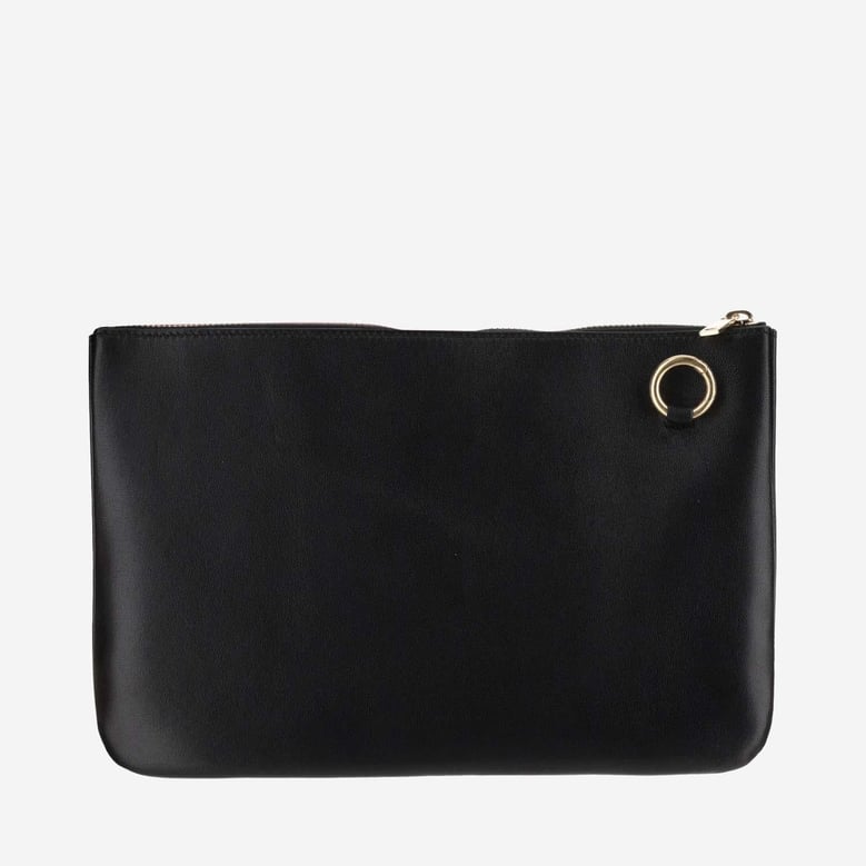 leather shoulder bag with logo by Selfnex
