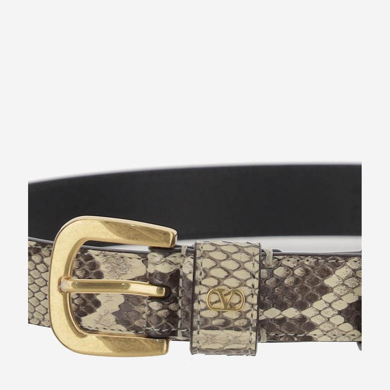 python leather belt by Selfnex