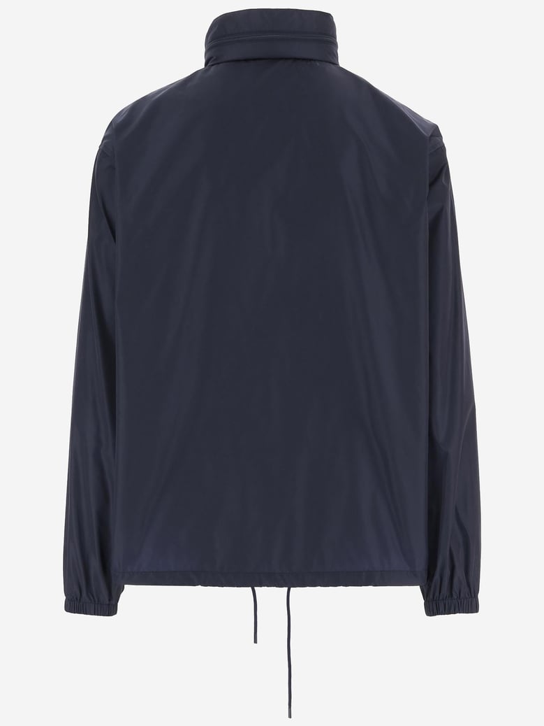nylon jacket with high collar by Selfnex