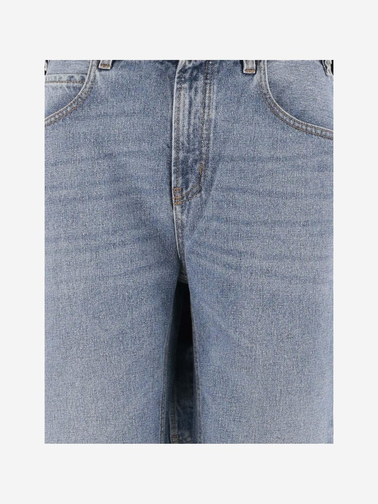 straight leg denim jeans by Selfnex