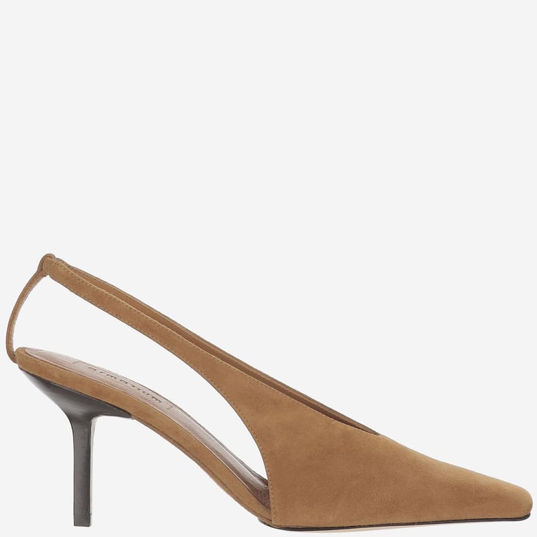 suede slingback with square toe by Selfnex