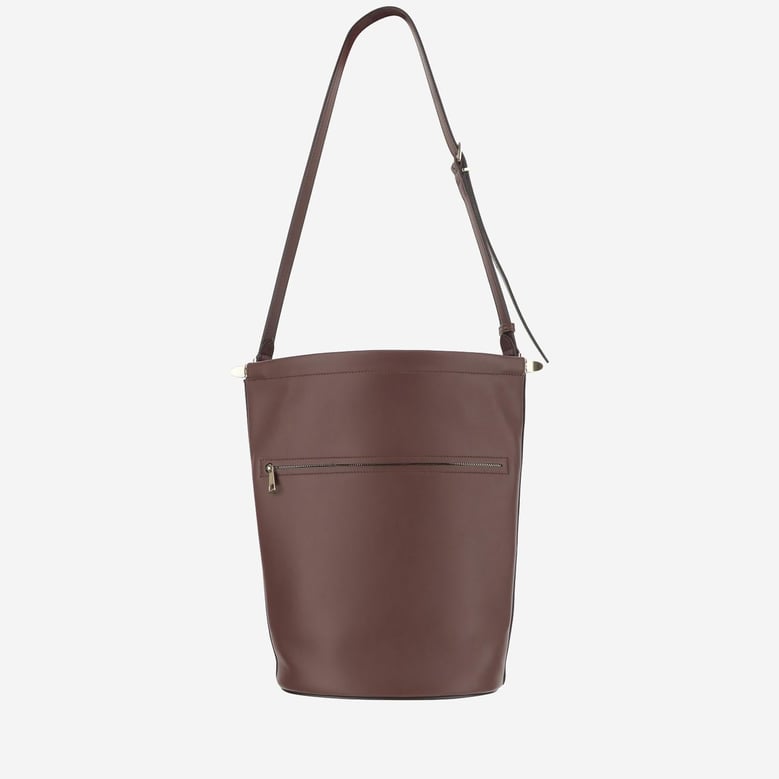 small leather bucket bag by Selfnex