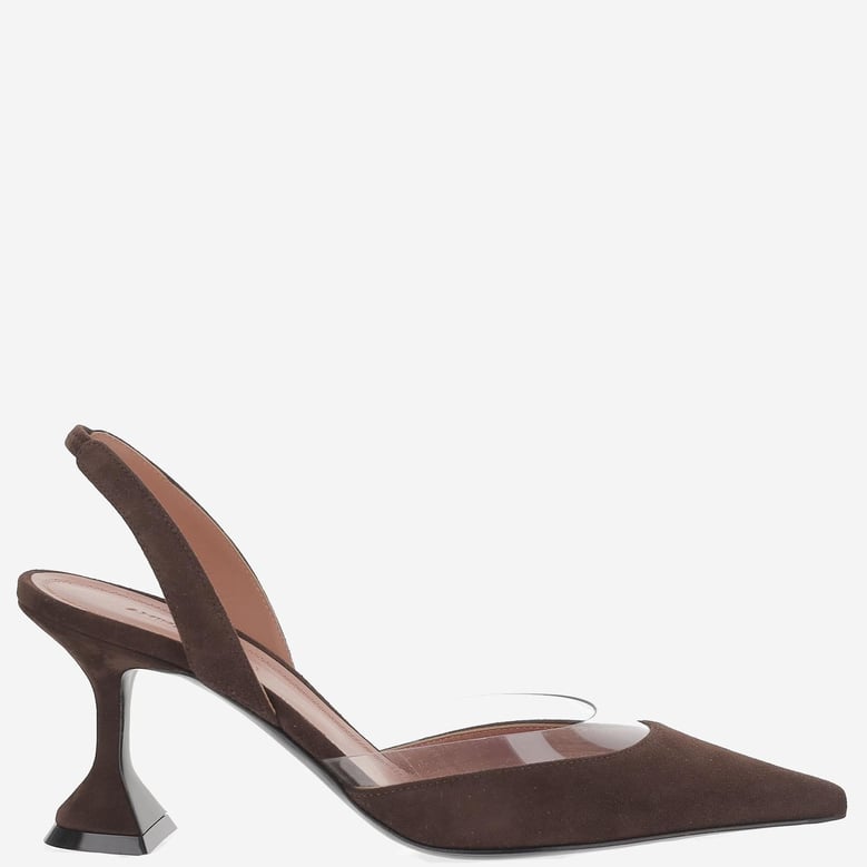 slingbacks lara suede dark brown by Selfnex