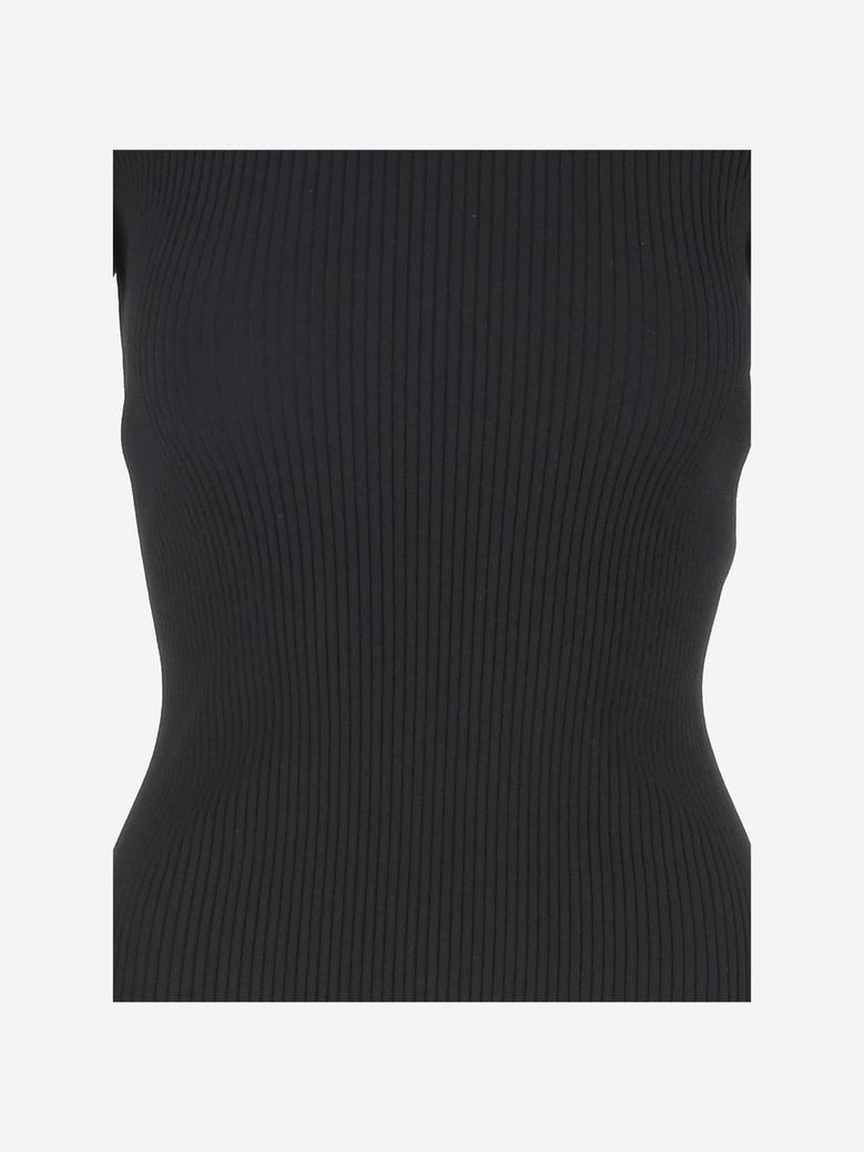 viscose blend turtleneck pullover by Selfnex