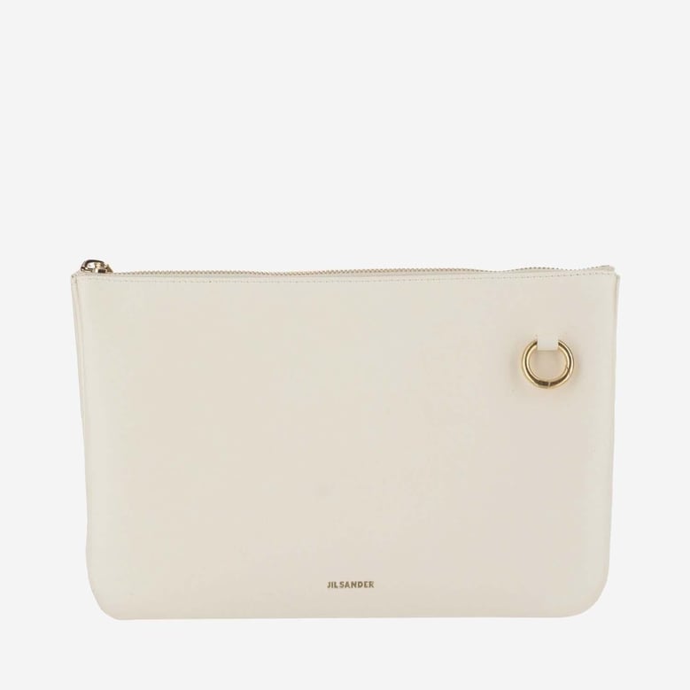 leather shoulder bag with logo by Selfnex