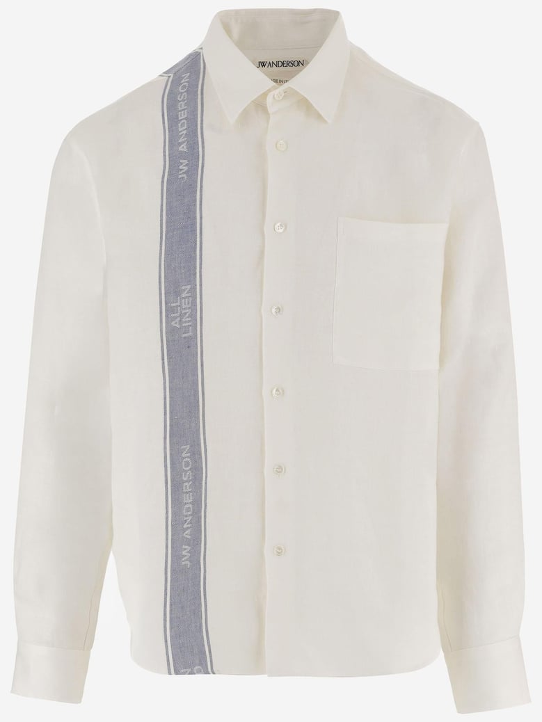 linen shirt with logo by Selfnex