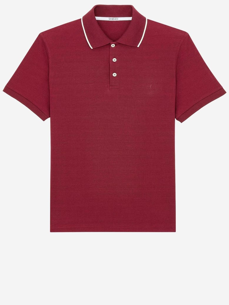 cotton piqué polo shirt with logo by Selfnex