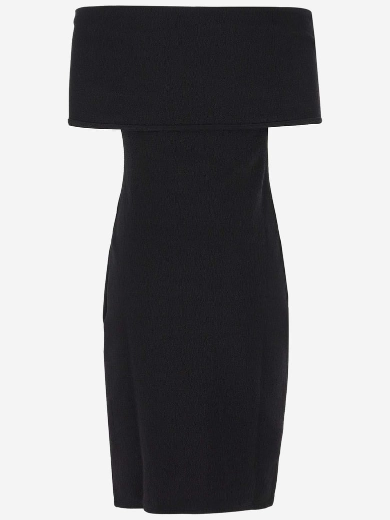 dress in stretch nylon, black by Selfnex